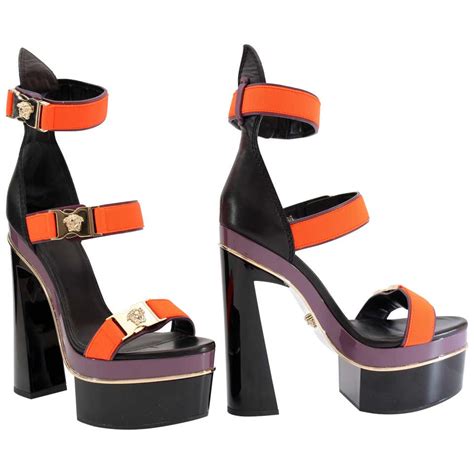 versace medusa tri-strap platform sandals|new Versace flat medusa sandals.